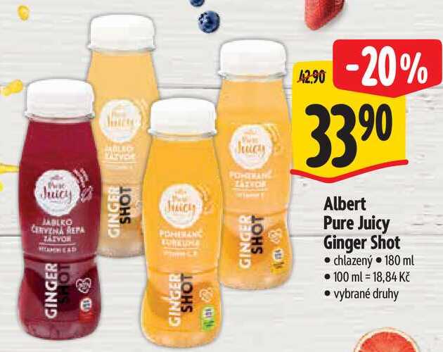 Albert Pure Juicy Ginger Shot, 180 ml