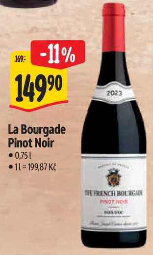 La Bourgade Pinot Noir, 0,75 l