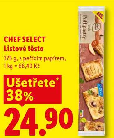 CHEF SELECT Listové těsto, 375 g