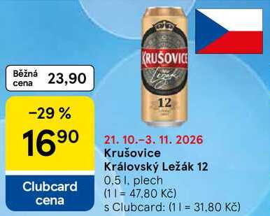 Krušovice Královský ležák 12, 0.5 l