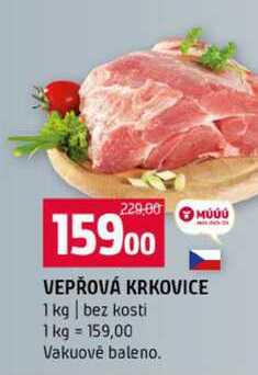 VEPŘOVÁ KRKOVICE 1 kg bez kosti