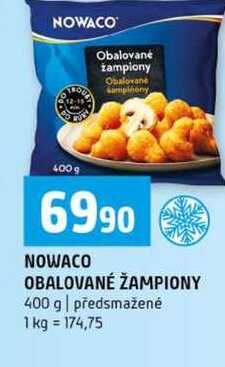 NOWACO OBALOVANÉ ŽAMPIONY 400 g předsmažené 