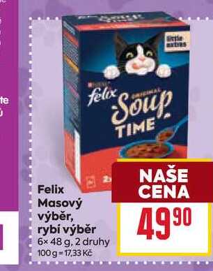 Felix Masový výběr, rybí výběr felix 6x 48 g