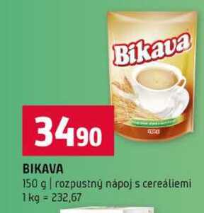 BIKAVA 150 g rozpustný nápoj s cereáliemi