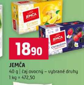 JEMCA 40 g čaj ovocný vybrané druhy