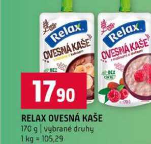 RELAX OVESNÁ KAŠE 170 g vybrané druhy