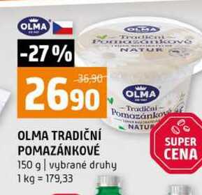 OLMA TRADIČNÍ POMAZÁNKOVÉ 150 g vybrané druhy