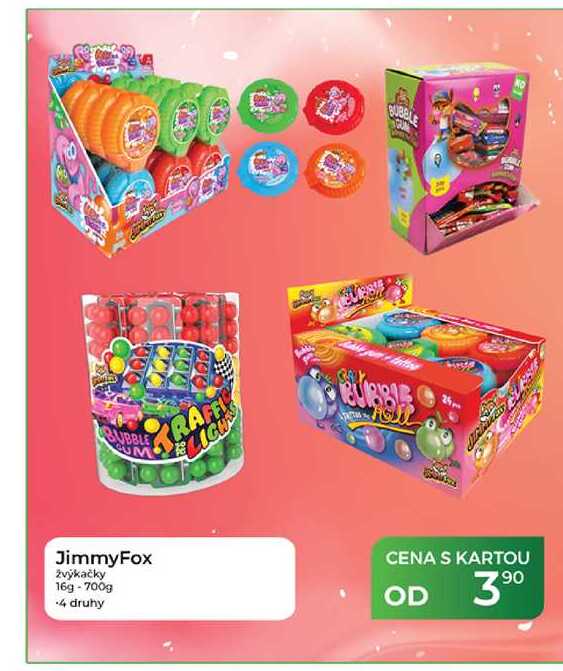 JimmyFox žvýkačky 16 g