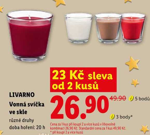 LIVARNO Vonná svíčka ve skle