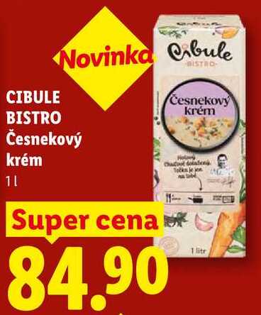 CIBULE BISTRO Česnekový krém, 1 l