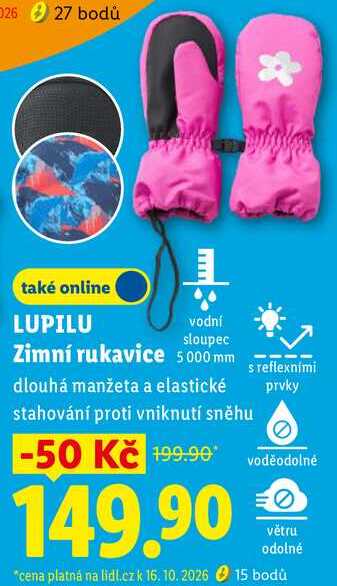 LUPILU Zimní rukavice