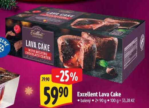 Excellent Lava Cake, 2x 90 g