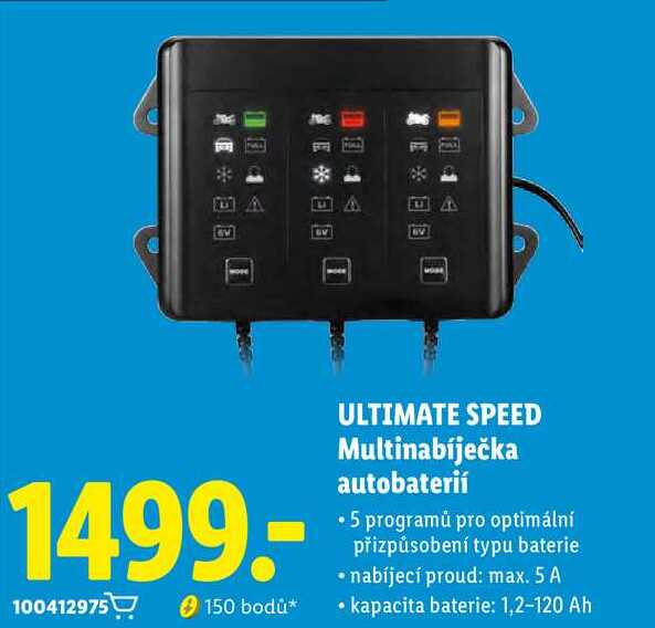 ULTIMATE SPEED Multinabíječka autobaterií