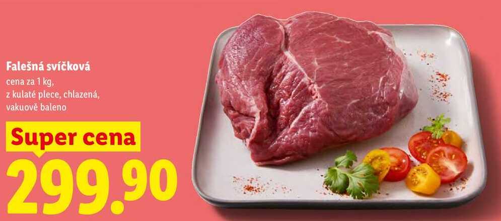 Falešná svíčková, cena za 1 kg