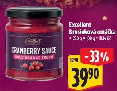 Excellent Brusinková omáčka, 220 g