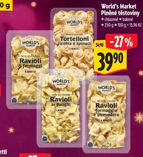 World's Market Plněné těstoviny, 250 g