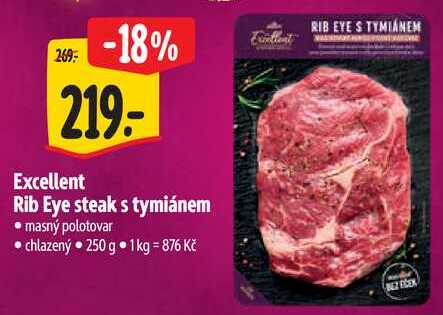Excellent Rib Eye steak s tymiánem, 250 g