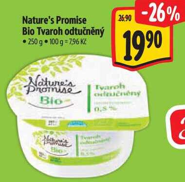 Nature's Promise Bio Tvaroh odtučněný, 250 g