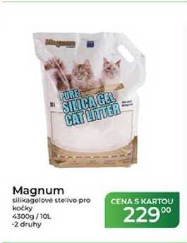 Magnum silikagolové stelivo pro kočky 4300g/10L