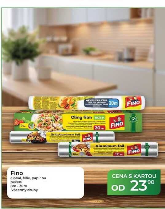 Fino alobal, fólie, papir na pečení 8m-30m