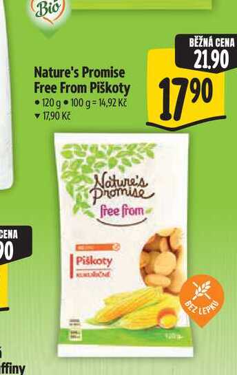   Nature's Promise Free From Piškoty 120 g 