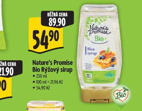 Nature's Promise Bio Rýžový sirup 250 ml
