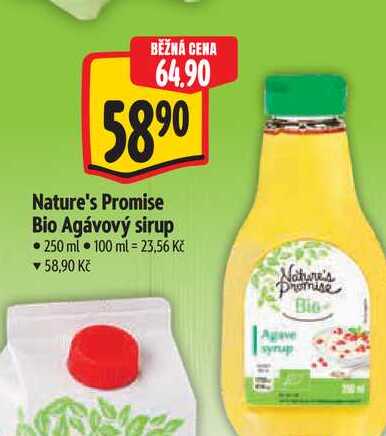 Nature's Promise Bio Agávový sirup 250 ml