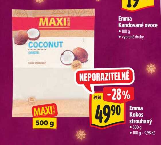   Emma Kokos strouhaný   500g  