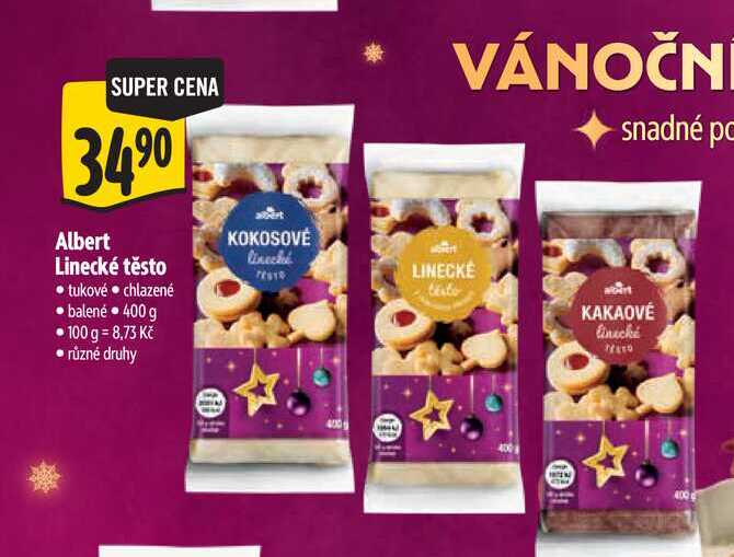  Albert Linecké těsto tukové  400 g