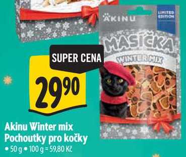 Akinu Winter mix Pochoutky pro kočky, 50 g