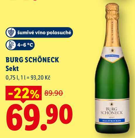 BURG SCHÖNECK Sekt, 0,75 l 