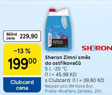 Sheron Zimní směs do ostřikovačů -20 °C, 5 l