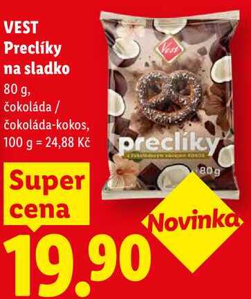 VEST Preclíky na sladko, 80 g