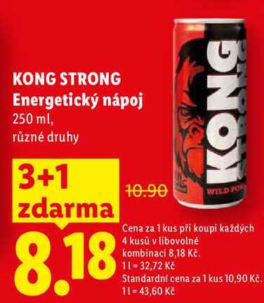 KONG STRONG Energetický nápoj, 250 ml