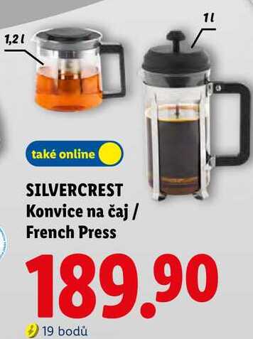 SILVERCREST Konvice na čaj / French Press