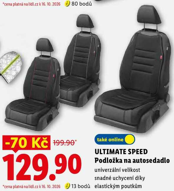 ULTIMATE SPEED Podložka na autosedadlo