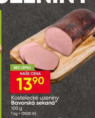 Kostelecké uzeniny Bavorská sekaná 100 g