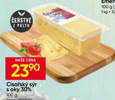Císařský sýr s oky 30% 100 g