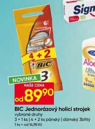 BIC Jednorázový holicí strojek vybrané druhy 3+1 ks 