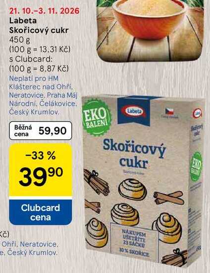 Labeta Skořicový cukr, 450 g