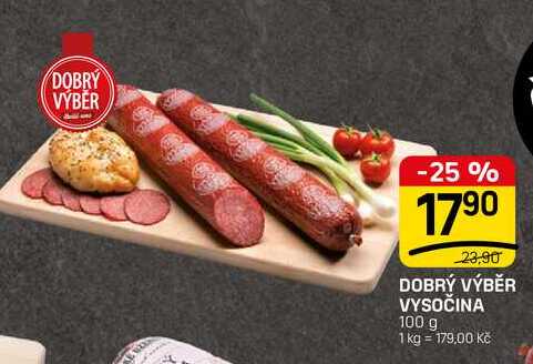 DOBRÝ VÝBĚR VYSOČINA 100 g