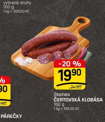 ČERTOVSKÁ KLOBÁSA 100 g