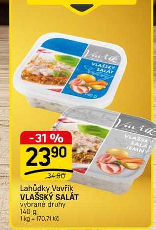 VLAŠSKÝ SALÁT vybrané druhy 140 g