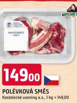 POLÉVKOVÁ SMĚS Kostelecké uzeniny a.s., 1 kg 