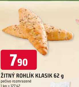 ŽITNÝ ROHLÍK KLASIK 62 g