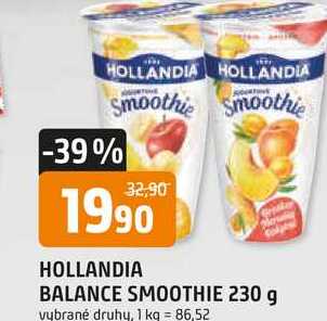 HOLLANDIA BALANCE SMOOTHIE 230 g
