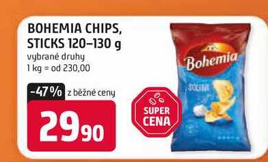 BOHEMIA CHIPS, STICKS 120-130 g