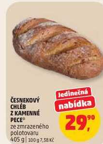 ČESNEKOVÝ CHLÉB Z KAMENNÉ PECE, 405 g