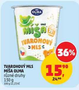 TVAROHOVÝ MLS MÍŠA OLMA různé druhy, 130 g