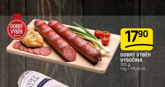 DOBRÝ VÝBĚR VYSOČINA 100 g